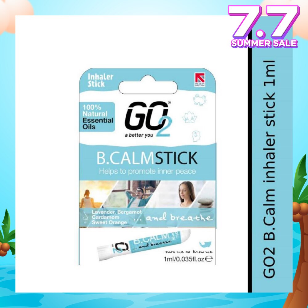 100% Natural Essential Oils B.Calm Inhaler Stick (To Helps Promote Inner Peace) 1s