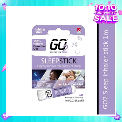 GO2 100% Natural Essential Oils Sleep Inhaler Stick (To Helps Promote The Quality Of Sleep) 1s