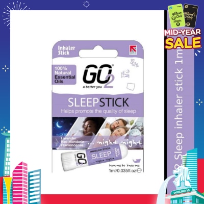 GO2 100% Natural Essential Oils Sleep Inhaler Stick (To Helps Promote The Quality Of Sleep) 1s