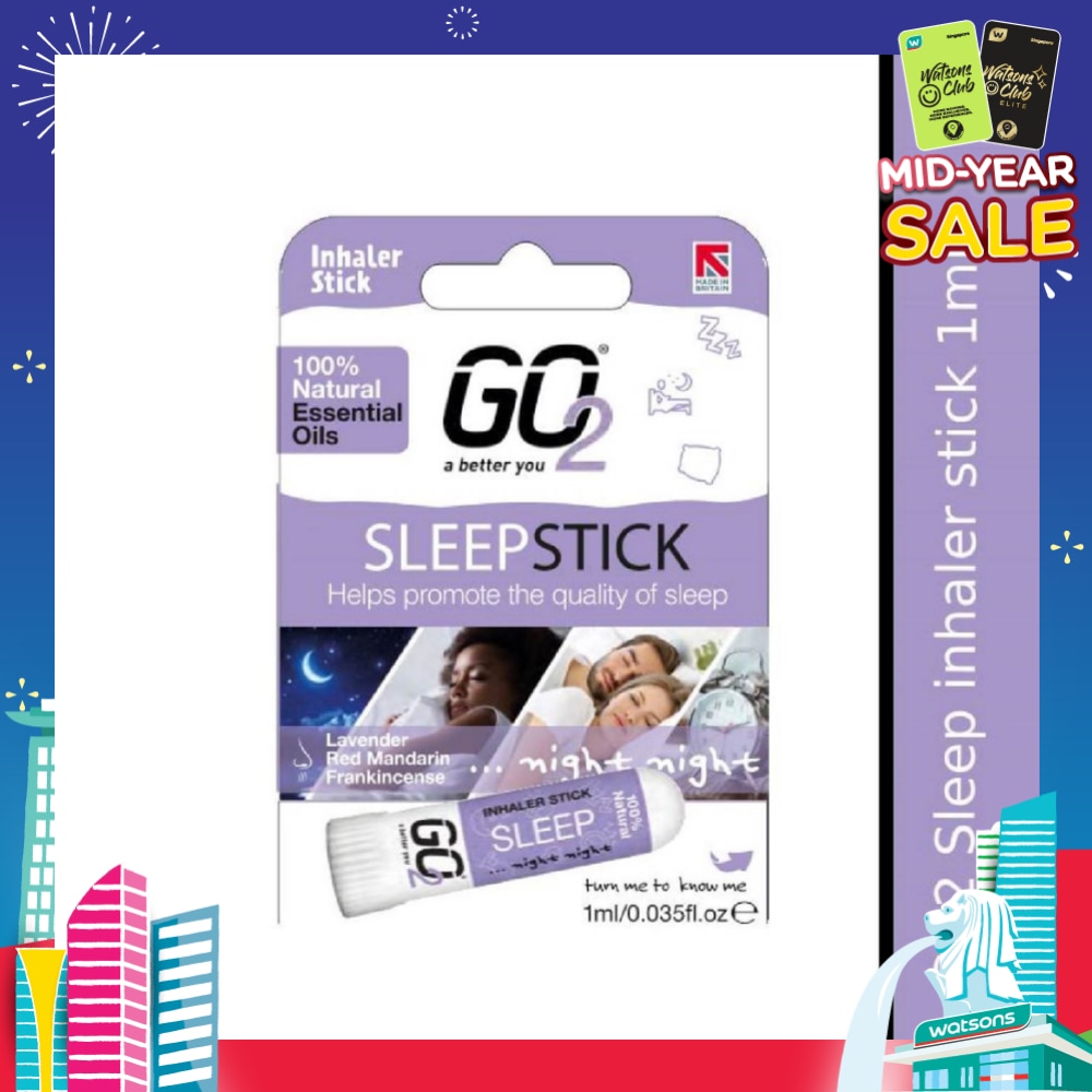 100% Natural Essential Oils Sleep Inhaler Stick (To Helps Promote The Quality Of Sleep) 1s