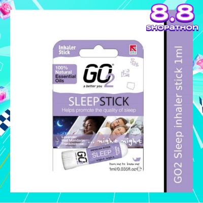 GO2 100% Natural Essential Oils Sleep Inhaler Stick (To Helps Promote The Quality Of Sleep) 1s