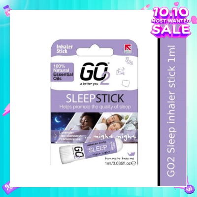GO2 100% Natural Essential Oils Sleep Inhaler Stick (To Helps Promote The Quality Of Sleep) 1s