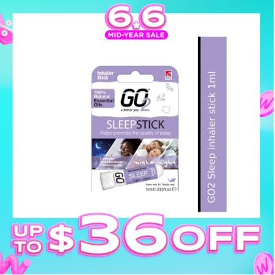 GO2 - 100% Natural Essential Oils Sleep Inhaler Stick (To Helps Promote The Quality Of Sleep) 1s (Expiry: Oct`2026)