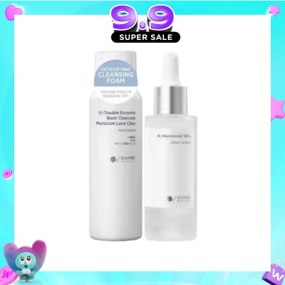 SHIMBI - Detoxifying Cleansing Foam & Smoothing Derma Serum Bundle Set 1s image