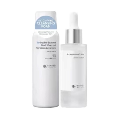 SHIMBI - Detoxifying Cleansing Foam & Smoothing Derma Serum Bundle Set 1s