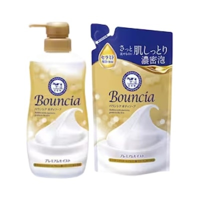 BOUNCIA - Body Soap Premium Moist Pump & Refill Bundle Set 1s