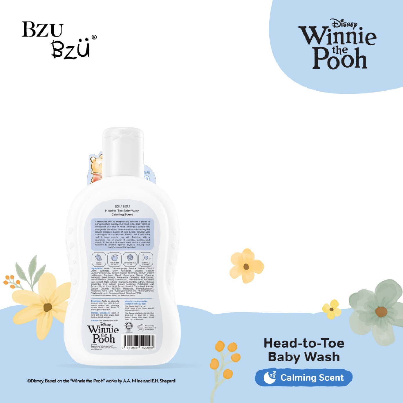 Head-to-Toe Calming Scent Baby Wash 200ml
