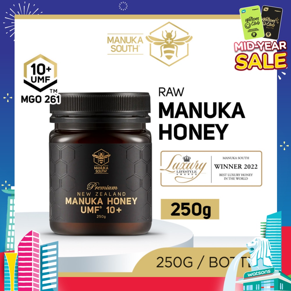 UMF 10+ MGO261 Manuka Honey (Authentic 100% New Zealand Manuka Honey For Immunity, Digestion & Skin Health) 250g