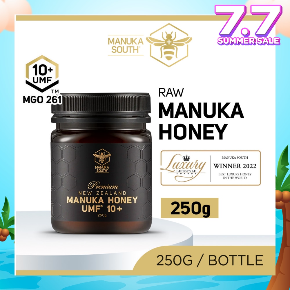 UMF 10+ MGO261 Manuka Honey (Authentic 100% New Zealand Manuka Honey For Immunity, Digestion & Skin Health) 250g