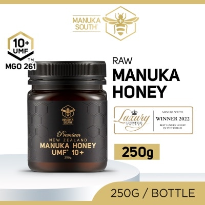 MANUKA SOUTH UMF 10+ MGO261 Manuka Honey (Authentic 100% New Zealand Manuka Honey For Immunity, Digestion & Skin Health) 250g