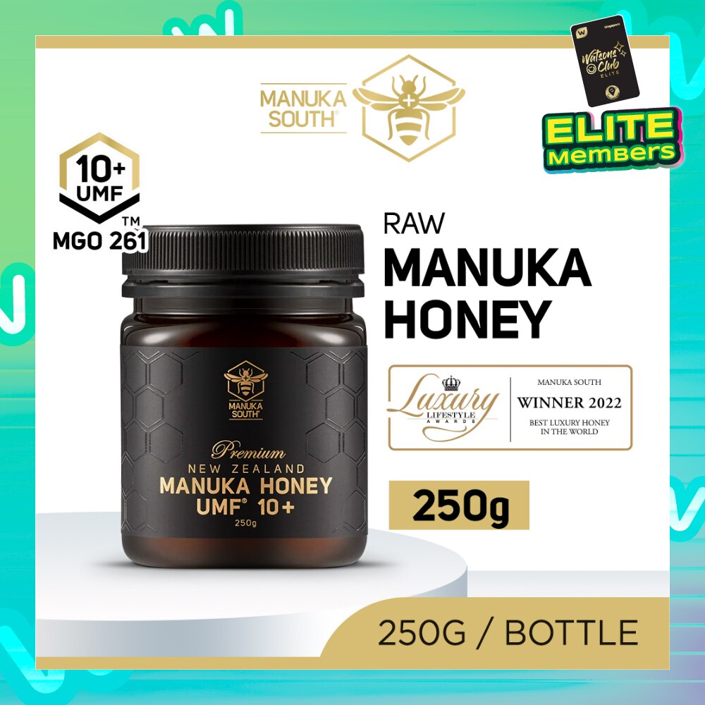 UMF 10+ MGO261 Manuka Honey (Authentic 100% New Zealand Manuka Honey For Immunity, Digestion & Skin Health) 250g