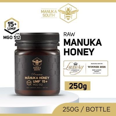 MANUKA SOUTH - UMF 15+ MGO512 Manuka Honey (Authentic 100% New Zealand Manuka Honey) 250g