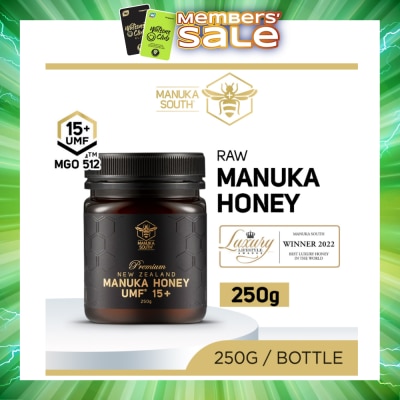 MANUKA SOUTH - UMF 15+ MGO512 Manuka Honey (Authentic 100% New Zealand Manuka Honey For Immunity, Digestion, Skin Health) 250g