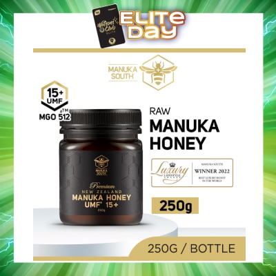 MANUKA SOUTH - UMF 15+ MGO512 Manuka Honey (Authentic 100% New Zealand Manuka Honey For Immunity, Digestion, Skin Health) 250g