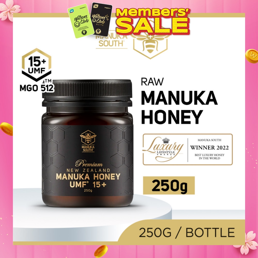 UMF 15+ MGO512 Manuka Honey (Authentic 100% New Zealand Manuka Honey For Immunity, Digestion, Skin Health) 250g