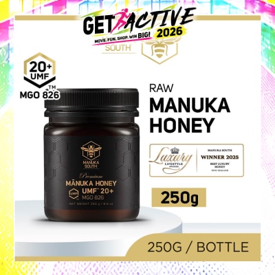 MANUKA SOUTH - UMF 20+ MGO826 Manuka Honey (Authentic 100% New Zealand Manuka Honey) 250g image