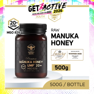 MANUKA SOUTH - UMF 20+ MGO826 Manuka Honey (Authentic 100% New Zealand Manuka Honey) 500g image