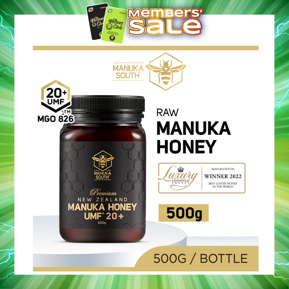UMF 20+ MGO826 Manuka Honey (Authentic 100% New Zealand Manuka Honey For Immunity, Digestion & Skin Health) 500g