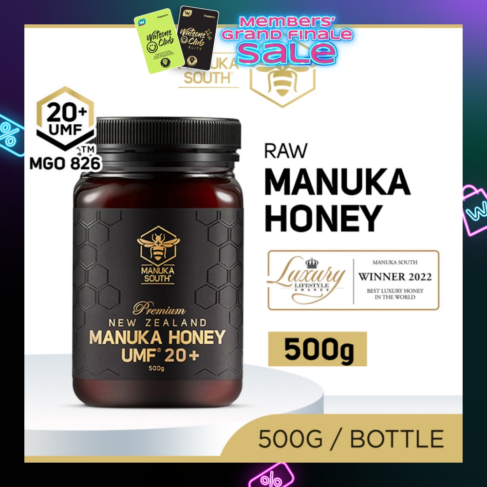 UMF 20+ MGO826 Manuka Honey (Authentic 100% New Zealand Manuka Honey For Immunity, Digestion & Skin Health) 500g