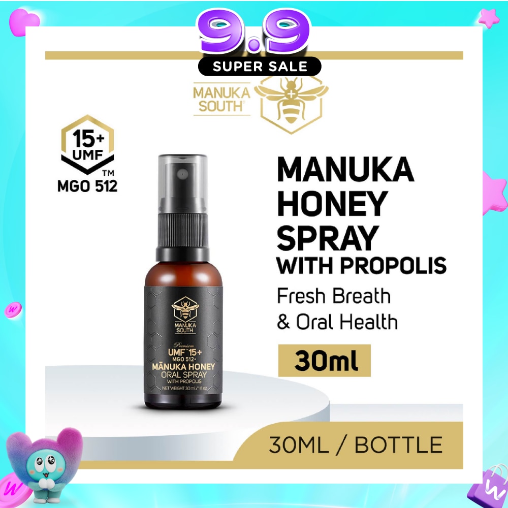 UMF 15+ Manuka Honey Oral Spray with Propolis Throat & Mouth Care 30ml (Expiry: Jun`2027) image
