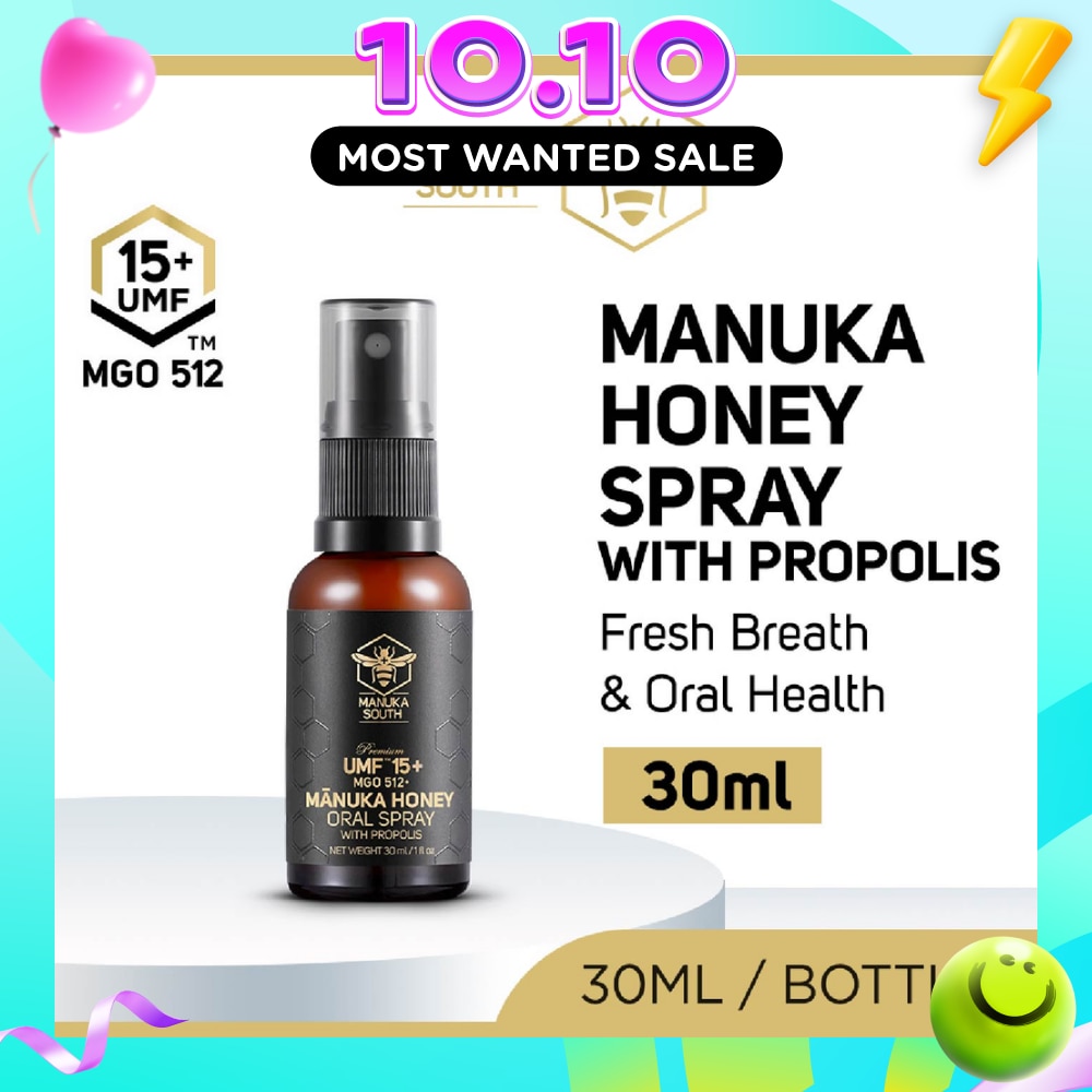 UMF 15+ Manuka Honey Oral Spray with Propolis Throat & Mouth Care 30ml (Expiry: Jun`2027) image