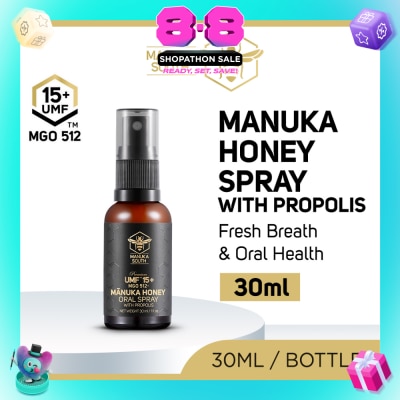 MANUKA SOUTH - UMF 15+ Manuka Honey Oral Spray with Propolis Throat & Mouth Care 30ml