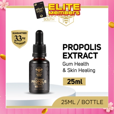 MANUKA SOUTH Propolis Extract (For Gum Health & Skin Healing) 25ml (Expiry: Oct`2026)