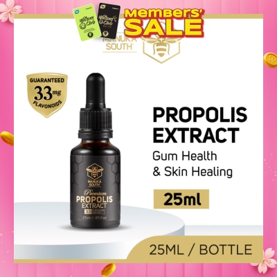 MANUKA SOUTH Propolis Extract (For Gum Health & Skin Healing) 25ml (Expiry: Oct`2026)