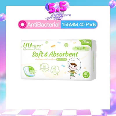 UUCare® - Young Girl Antibacterial Pantyliner Non-Flourescent Eliminates Odour 155mm 40s