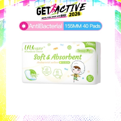 UUCare® - Young Girl Antibacterial Pantyliner Non-Flourescent Eliminates Odour 155mm 40s image