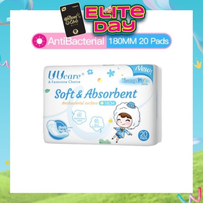 UUCare® - Young Girl Antibacterial Pantyliner Non-Flourescent Eliminates Odour 180mm 20s
