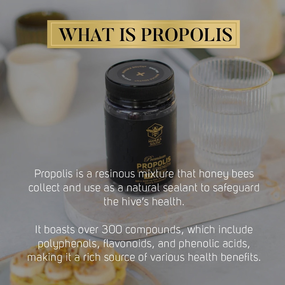 Extra Strength Propolis With 48mg Flavonoid Content Dietary Supplement Capsule (Potent Antioxidant For Immunity) 320s