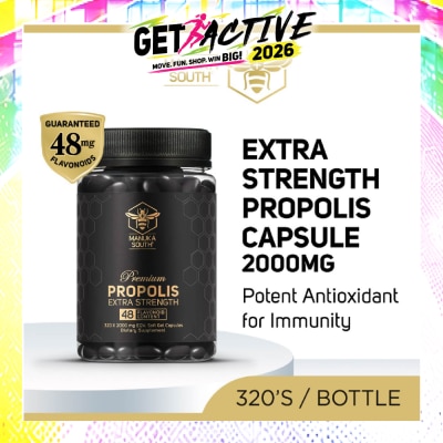 MANUKA SOUTH - Extra Strength Propolis Capsule with Polyphenol Flavonoid Antioxidant for Immunity 320s image