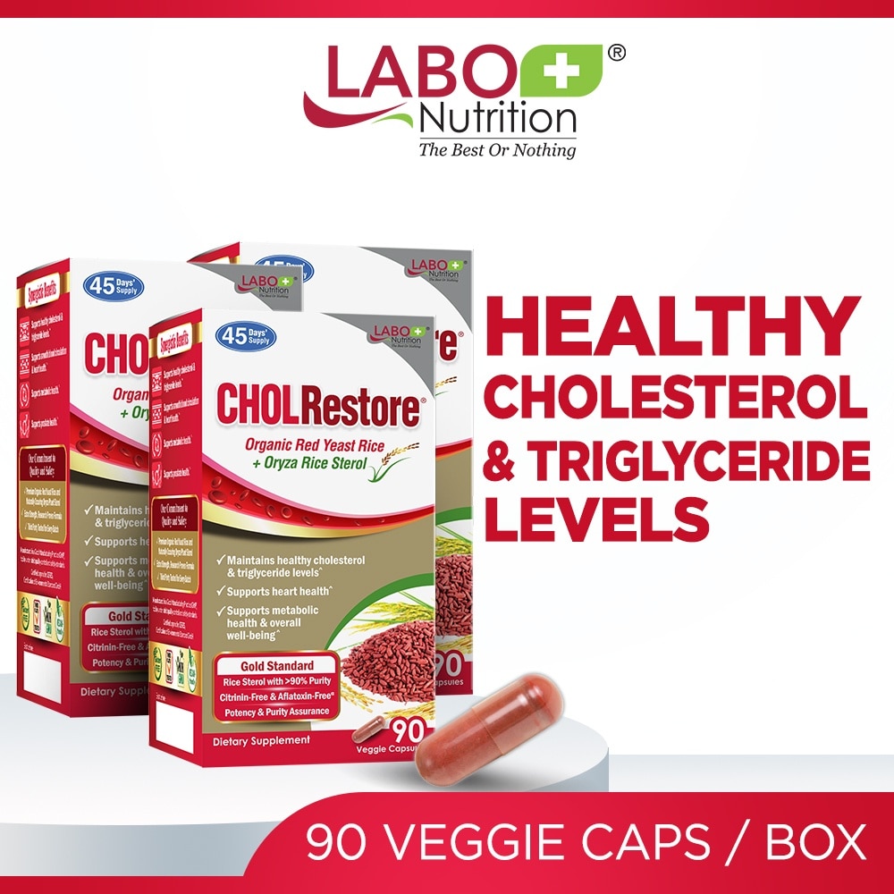 CHOLRestore Dietary Supplement Veggie Capsule Triple Pack 90s x 3
