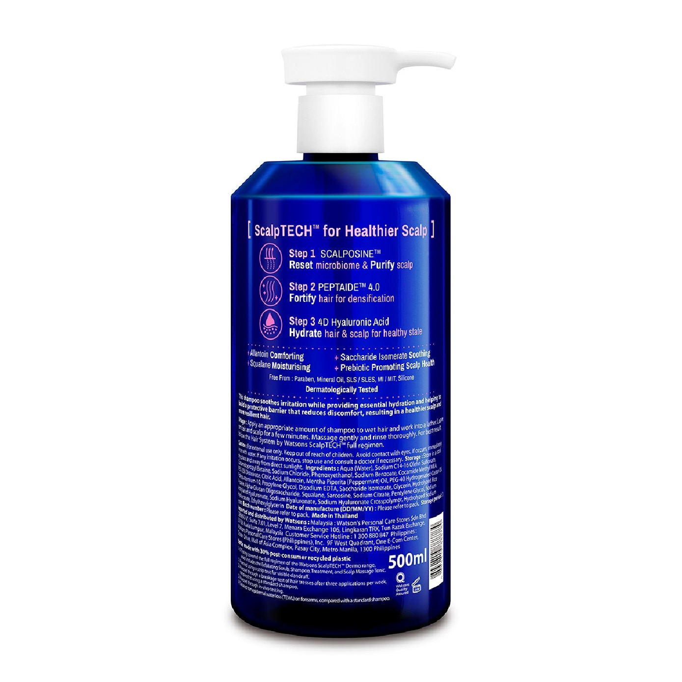 ScalpTECH Dermo Soothing Shampoo For Sensitive Scalp 500ml
