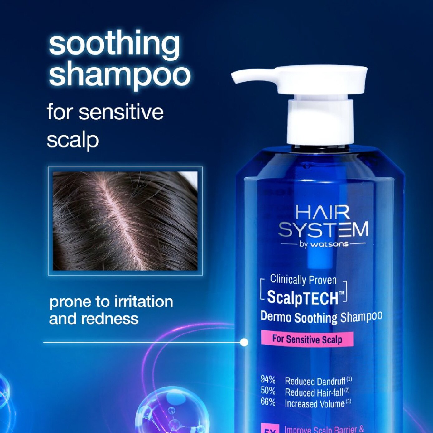 HAIR SYSTEM BY WATSONS ScalpTECH Dermo Soothing Shampoo For