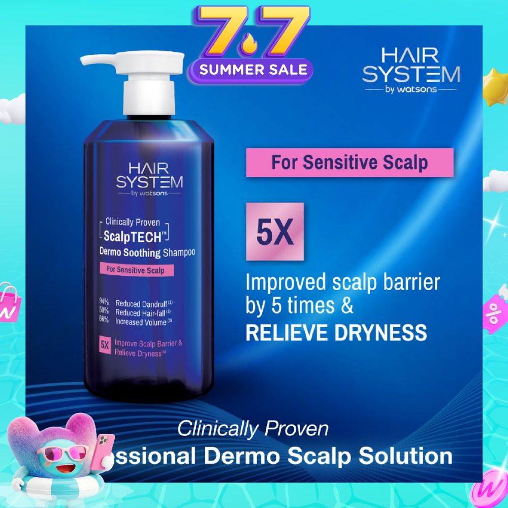 HAIR SYSTEM BY WATSONS ScalpTECH Dermo Soothing Shampoo For