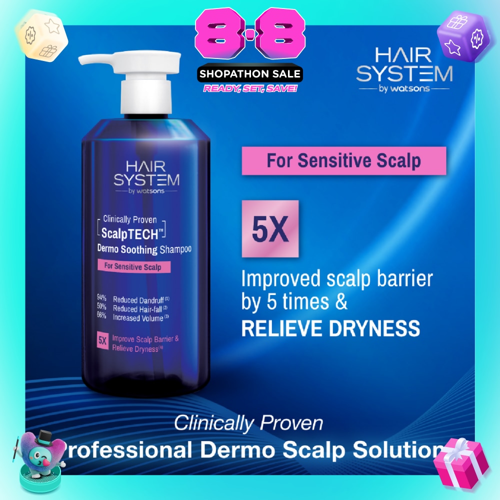 ScalpTECH Dermo Soothing Shampoo For Sensitive Scalp 500ml