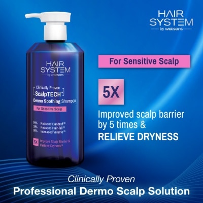 HAIR SYSTEM BY WATSONS - ScalpTECH Dermo Soothing Shampoo For Sensitive Scalp 500ml