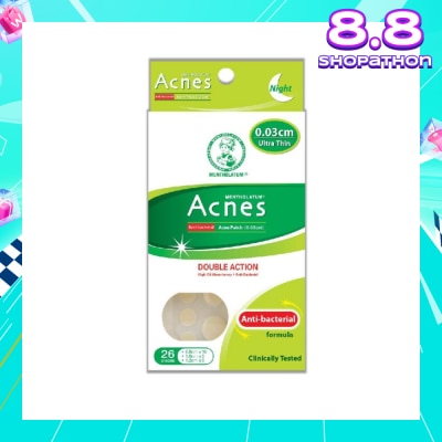 ACNES High Oil Absorbent & Anti-Bacterial Acne Patch for Night 0.03cm 26s