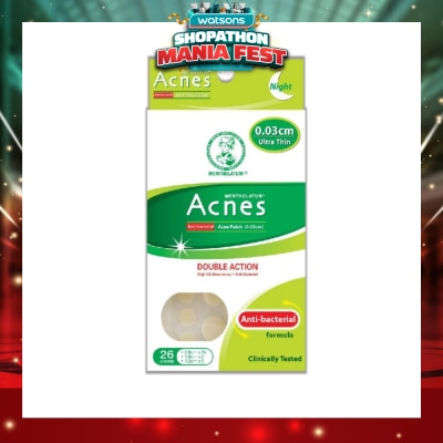 ACNES - High Oil Absorbent & Anti-Bacterial Acne Patch for Night 0.03cm 26s