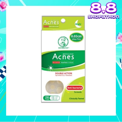 ACNES High Oil Absorbent & Anti-Bacterial Acne Patch for Night 0.03cm 26s