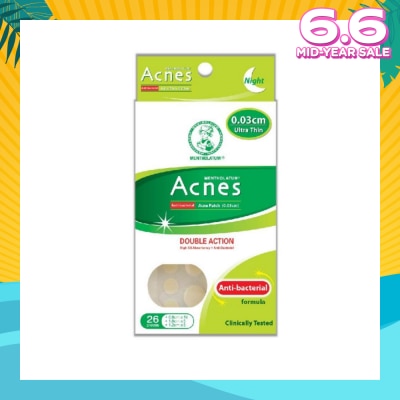 ACNES High Oil Absorbent & Anti-Bacterial Acne Patch for Night 0.03cm 26s