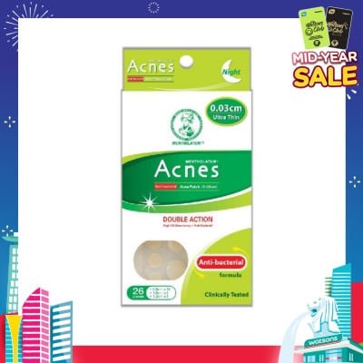 ACNES High Oil Absorbent & Anti-Bacterial Acne Patch for Night 0.03cm 26s