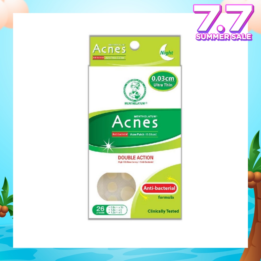 High Oil Absorbent & Anti-Bacterial Acne Patch for Night 0.03cm 26s