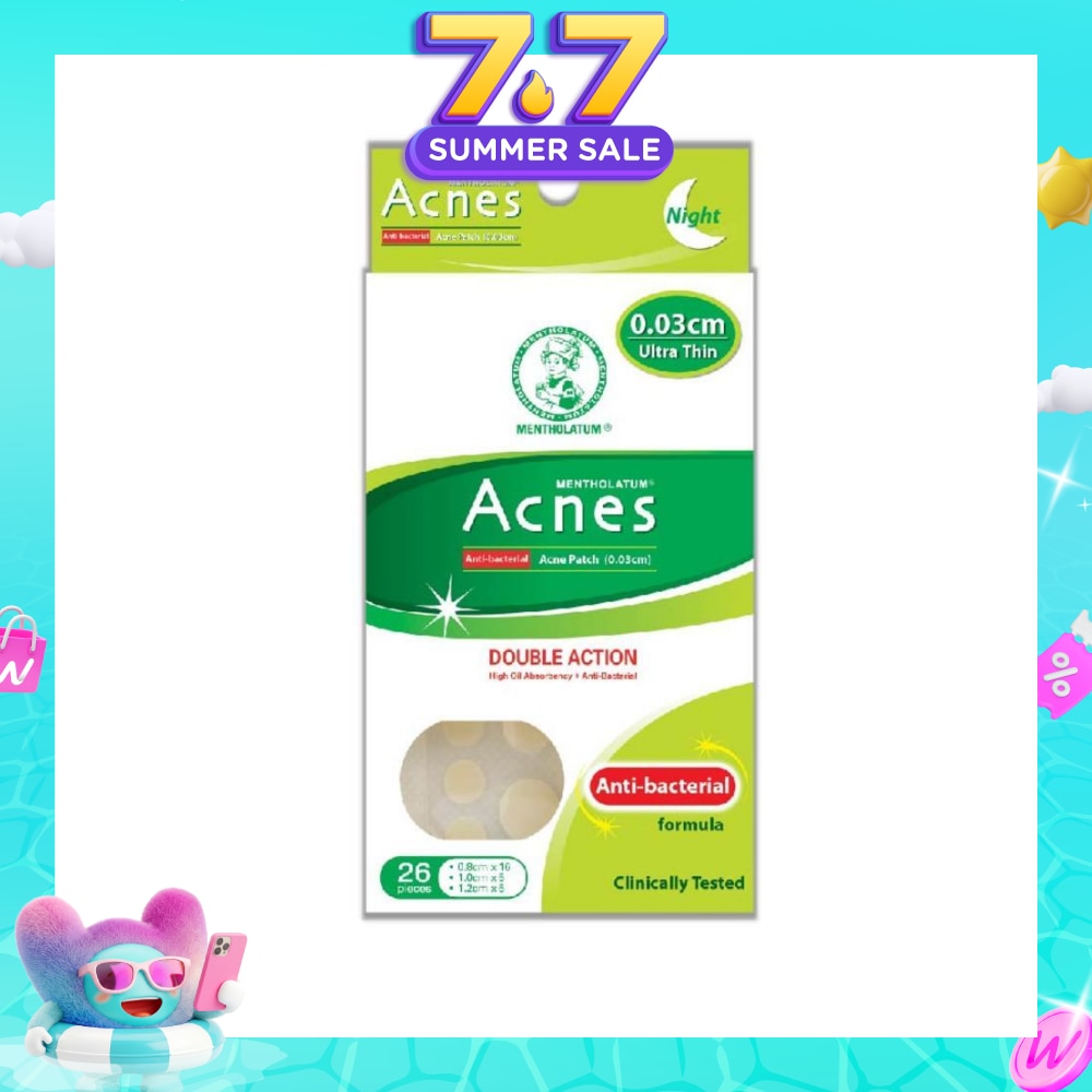 High Oil Absorbent & Anti-Bacterial Acne Patch for Night 0.03cm 26s