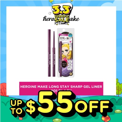 HEROINE MAKE Long Stay Sharp Gel Liner #01 Jet Black 1s