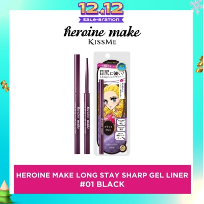 HEROINE MAKE Long Stay Sharp Gel Liner #01 Jet Black 1s