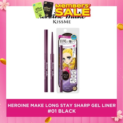 HEROINE MAKE Long Stay Sharp Gel Liner #01 Jet Black 1s