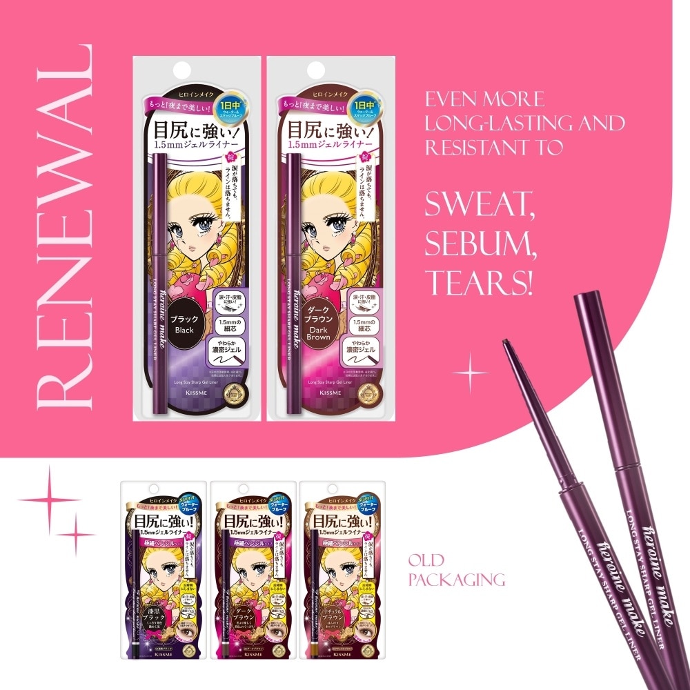 Long Stay Sharp Gel Liner #02 Dark Brown